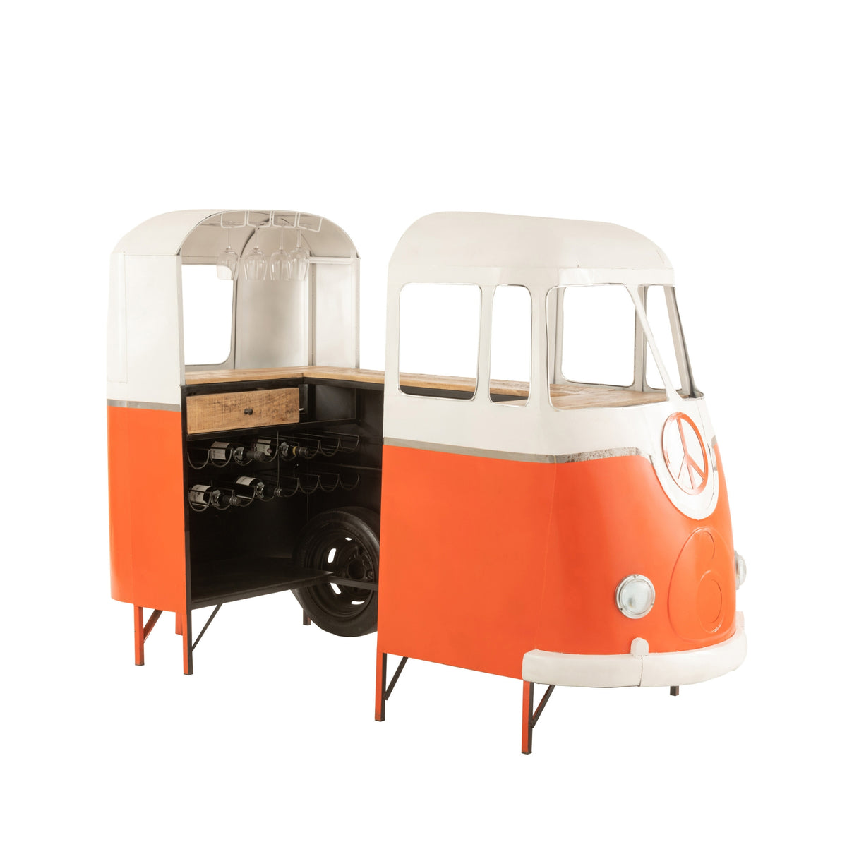 Barbord retrobus orange J-Line