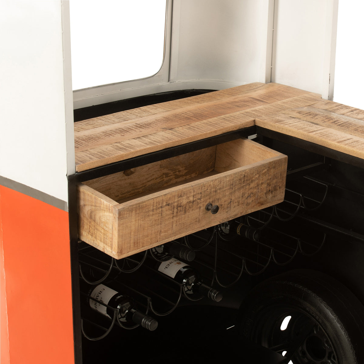 Barbord retrobus orange J-Line