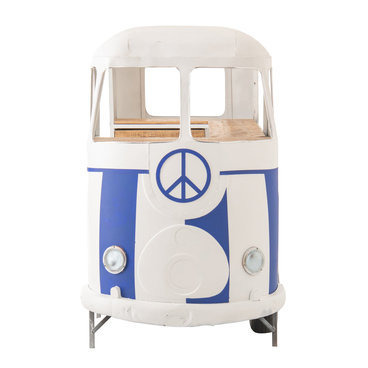 Bar Retro Camper Blå/Hvid J-Line
