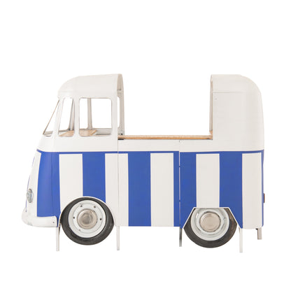 Bar Retro Camper Blå/Hvid J-Line