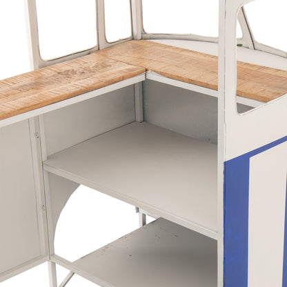 Bar Retro Camper Blå/Hvid J-Line