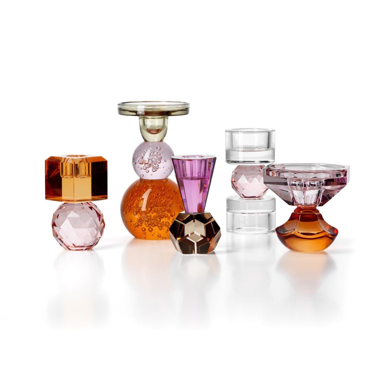 Amethyst Flame-lysestagen Bazar Bizar