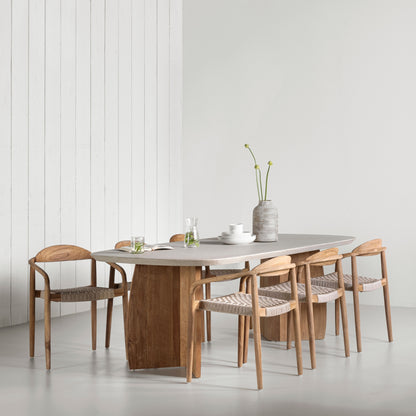 DTP Home Spisebord Nova Travertin 220 cm