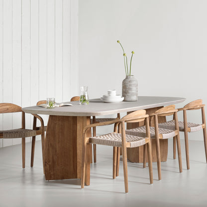 DTP Home Spisebord Nova Travertin 220 cm