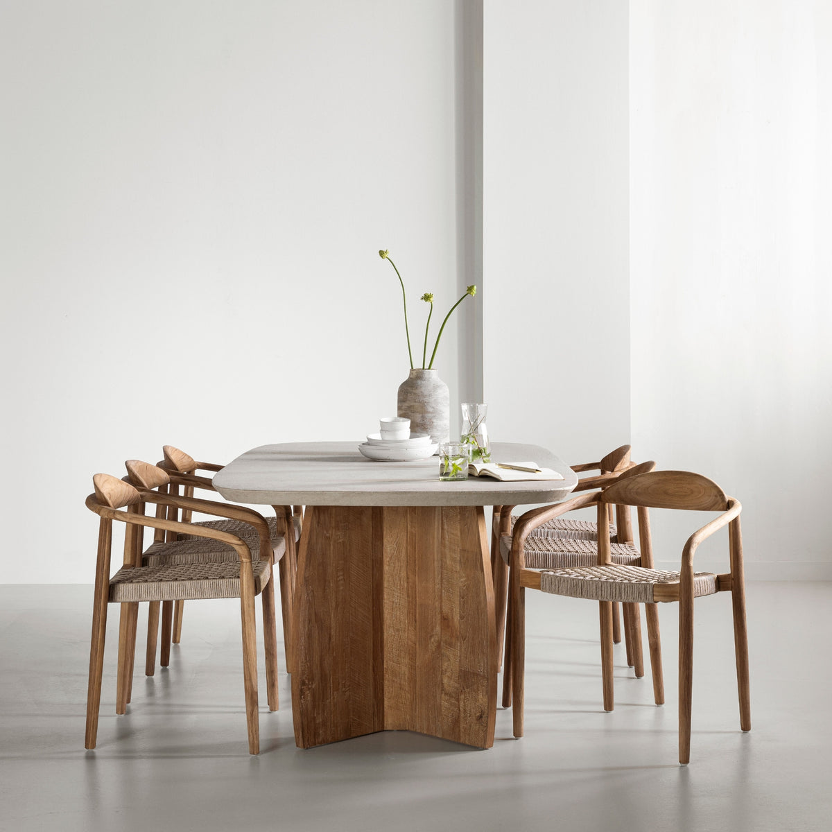 DTP Home Spisebord Nova Travertin 220 cm