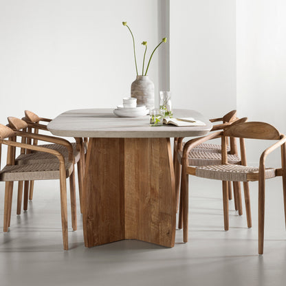 DTP Home Spisebord Nova Travertin 220 cm