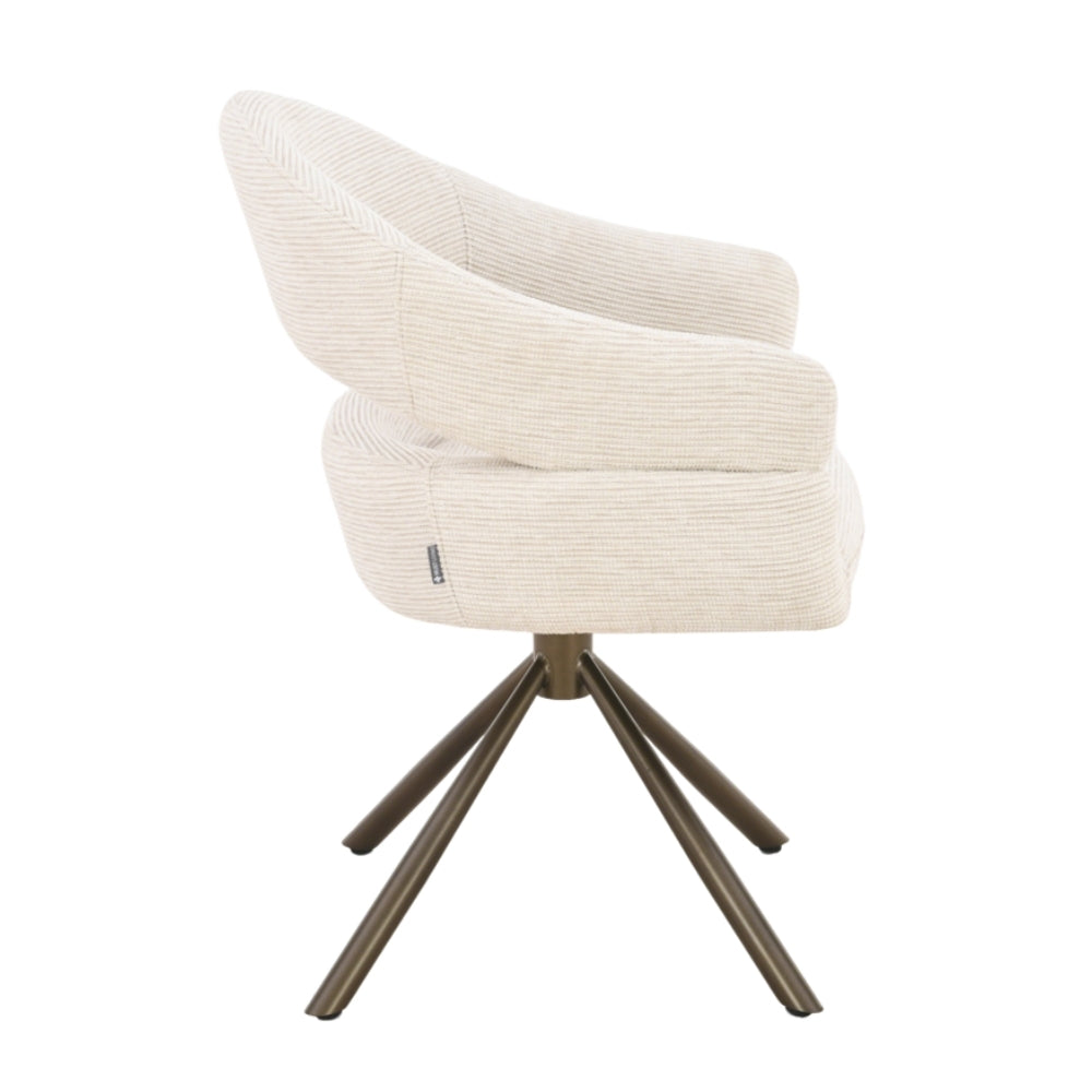 MUST Living Drejelig spisebordsstol Clooney Naturel