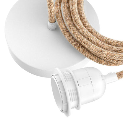 Loftlampe med 1 fatning Naturhvid
