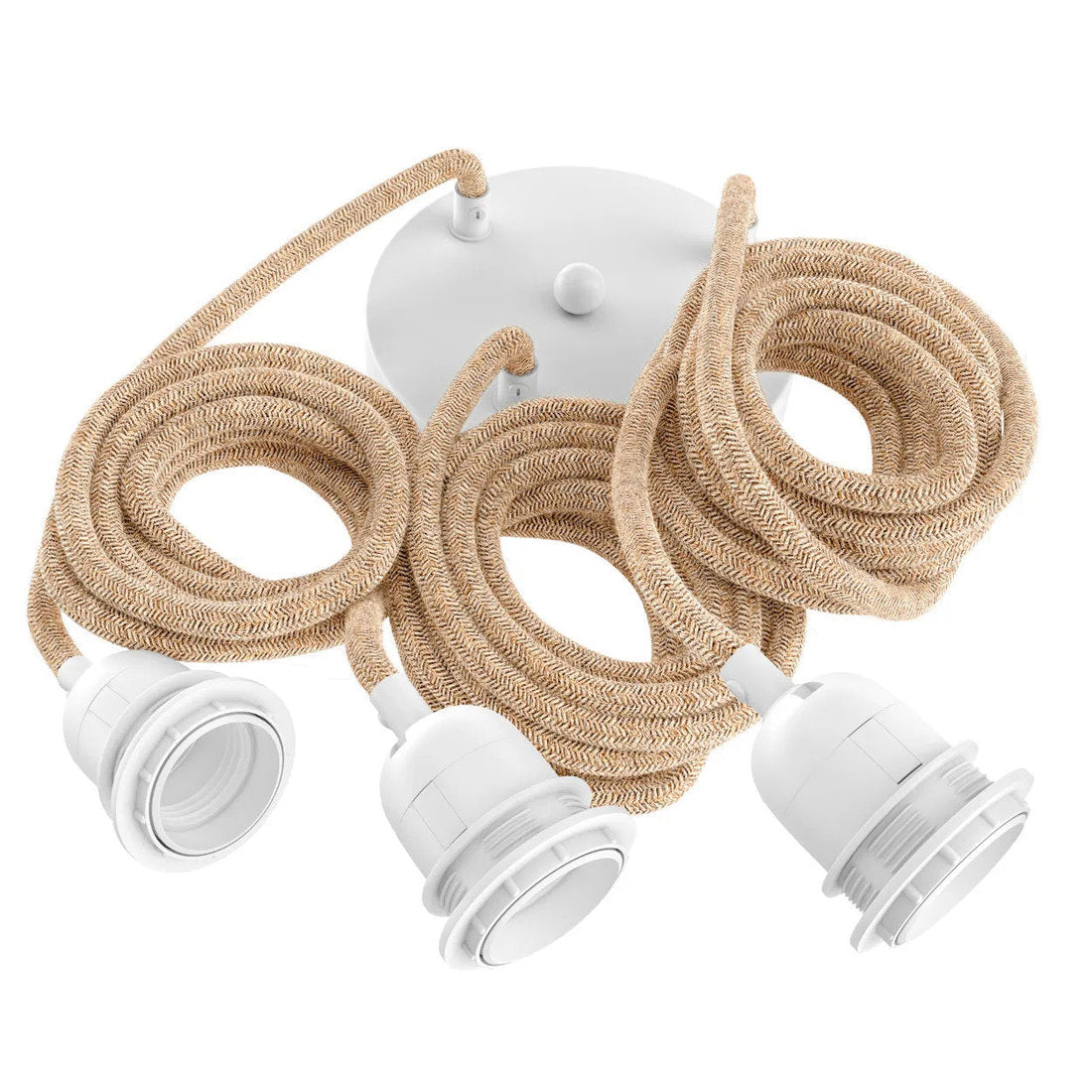 Lampfitting Voor Plafond - Naturel Wit - 3 Fittings