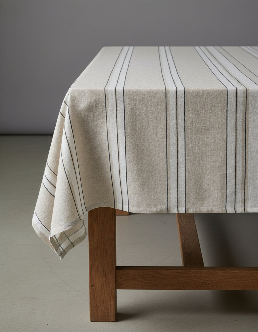 Provence-dugen - naturlig sort-hvid - 150 x 250