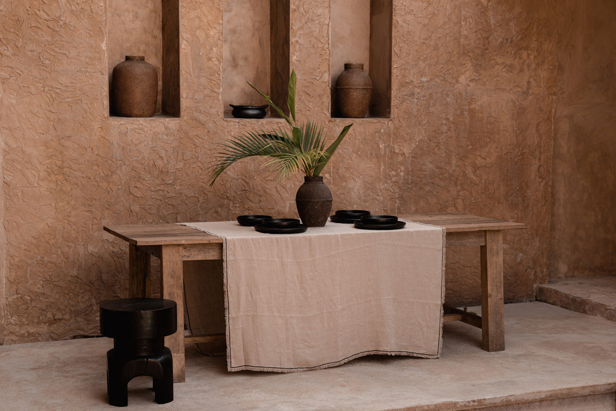 Tuscany-dugen i natur og sort 150x300 Bazar Bizar