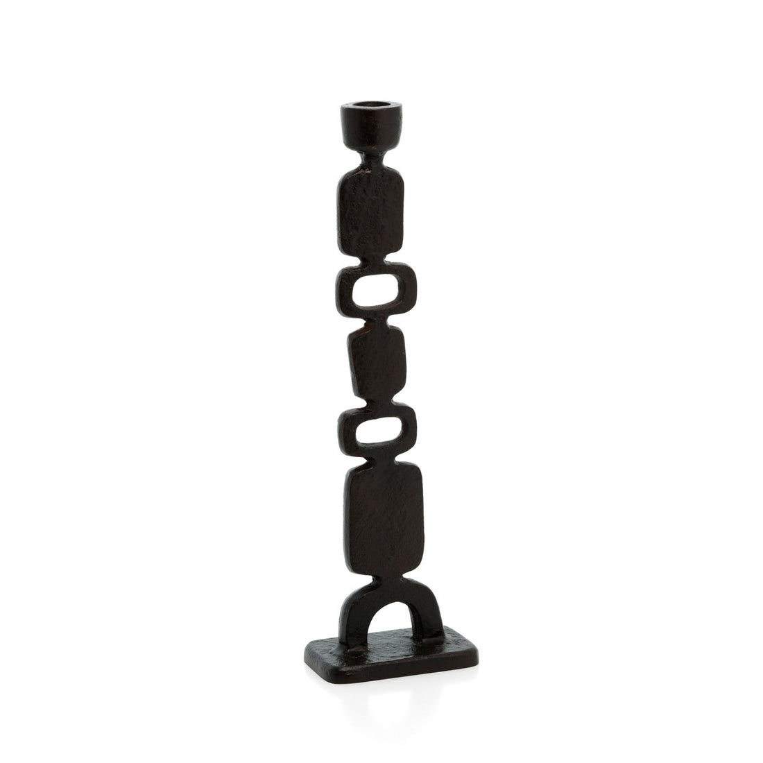 Totemo-lysestagen, sort, large, Bazar Bizar
