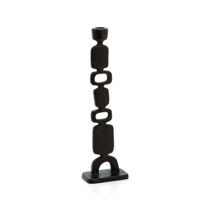 Totemo-lysestagen, sort, large, Bazar Bizar