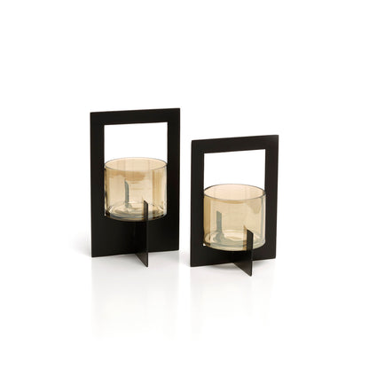 Hurricane Framed lysestage sort, stor – Bazar Bizar