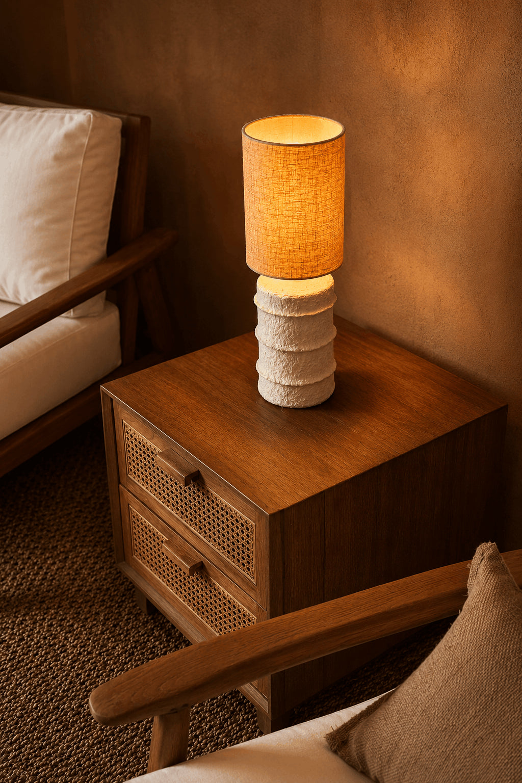 Contour Bordlampe Hvid Lille Bazar Bizar