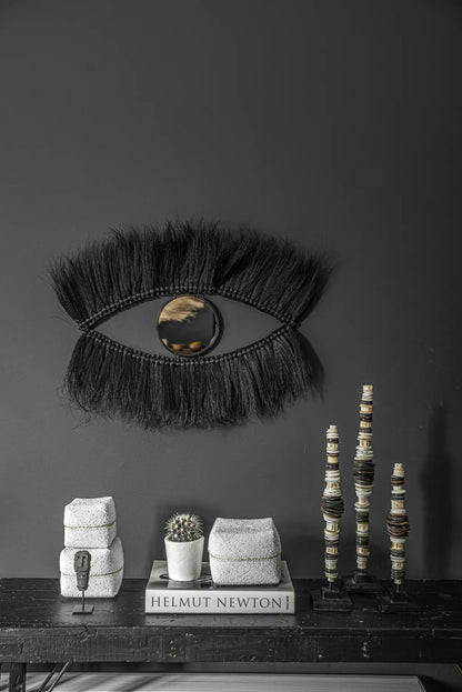 Black Eye Spejlet - Sort 100x60cm Bazar Bizar