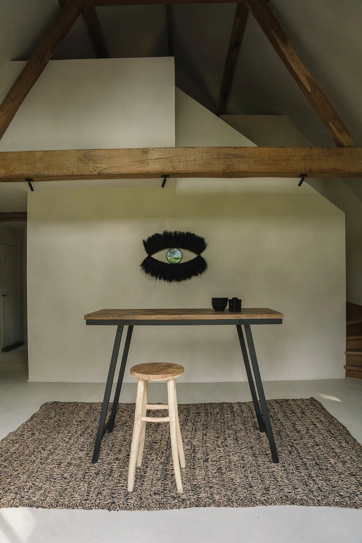Black Eye Spejlet - Sort 100x60cm Bazar Bizar