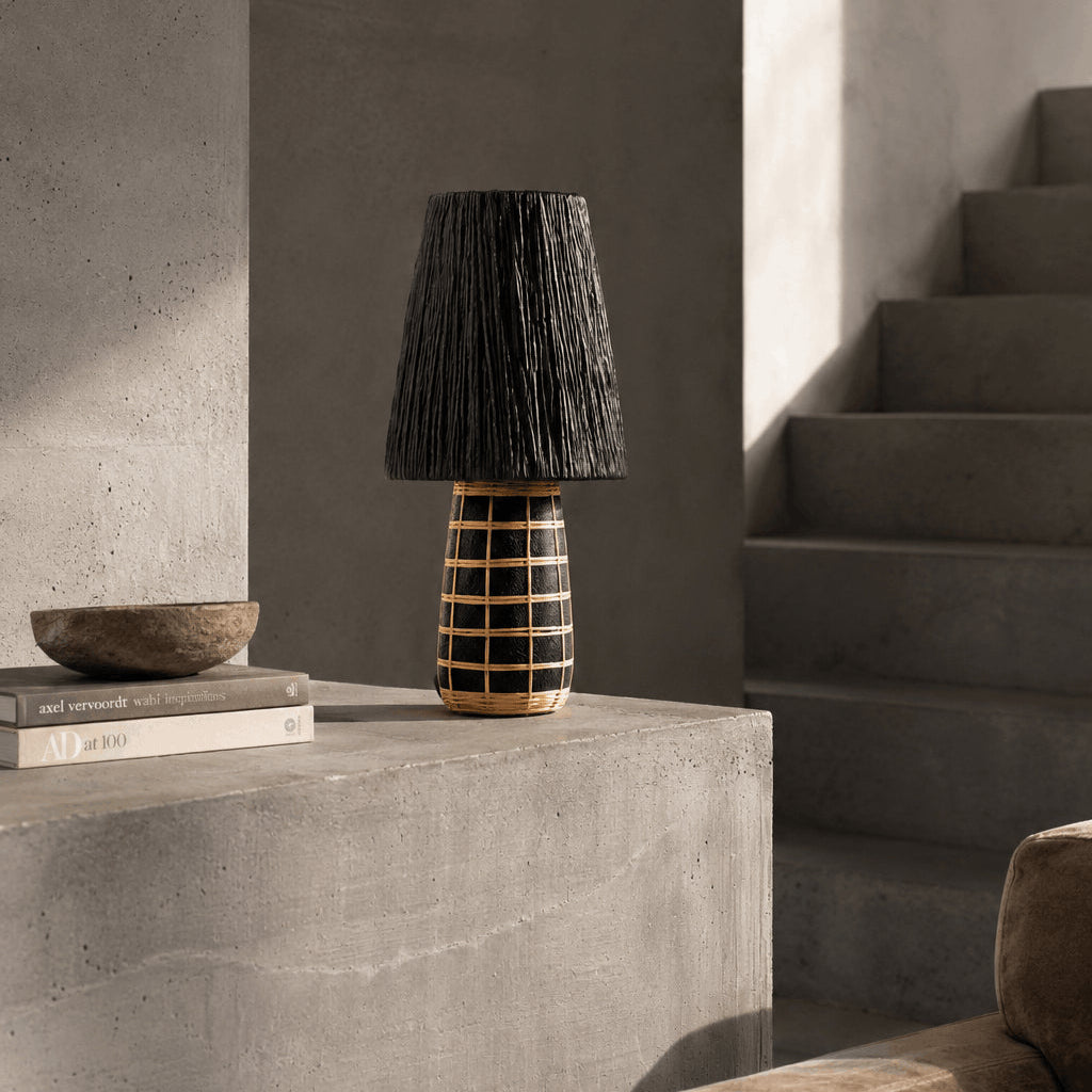 Naxos Bordlampe - Sort Naturel Bazar Bizar