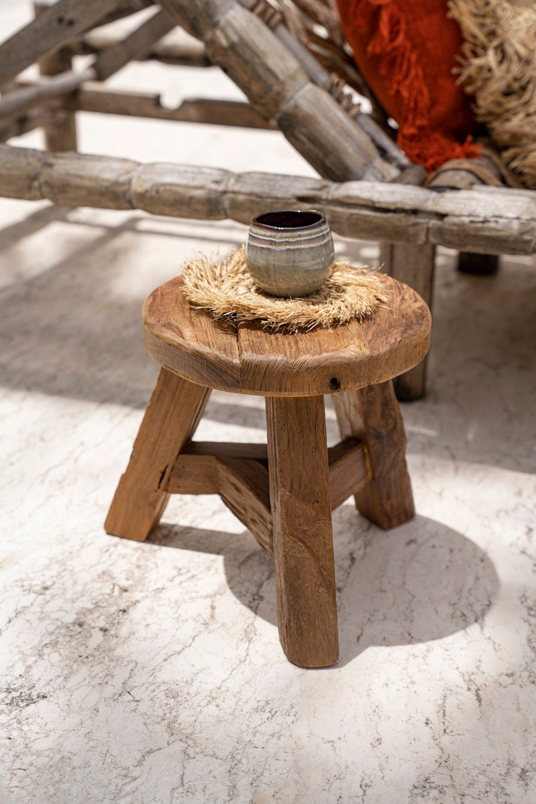 Yatai Taburet Natural Medium Bazar Bizar