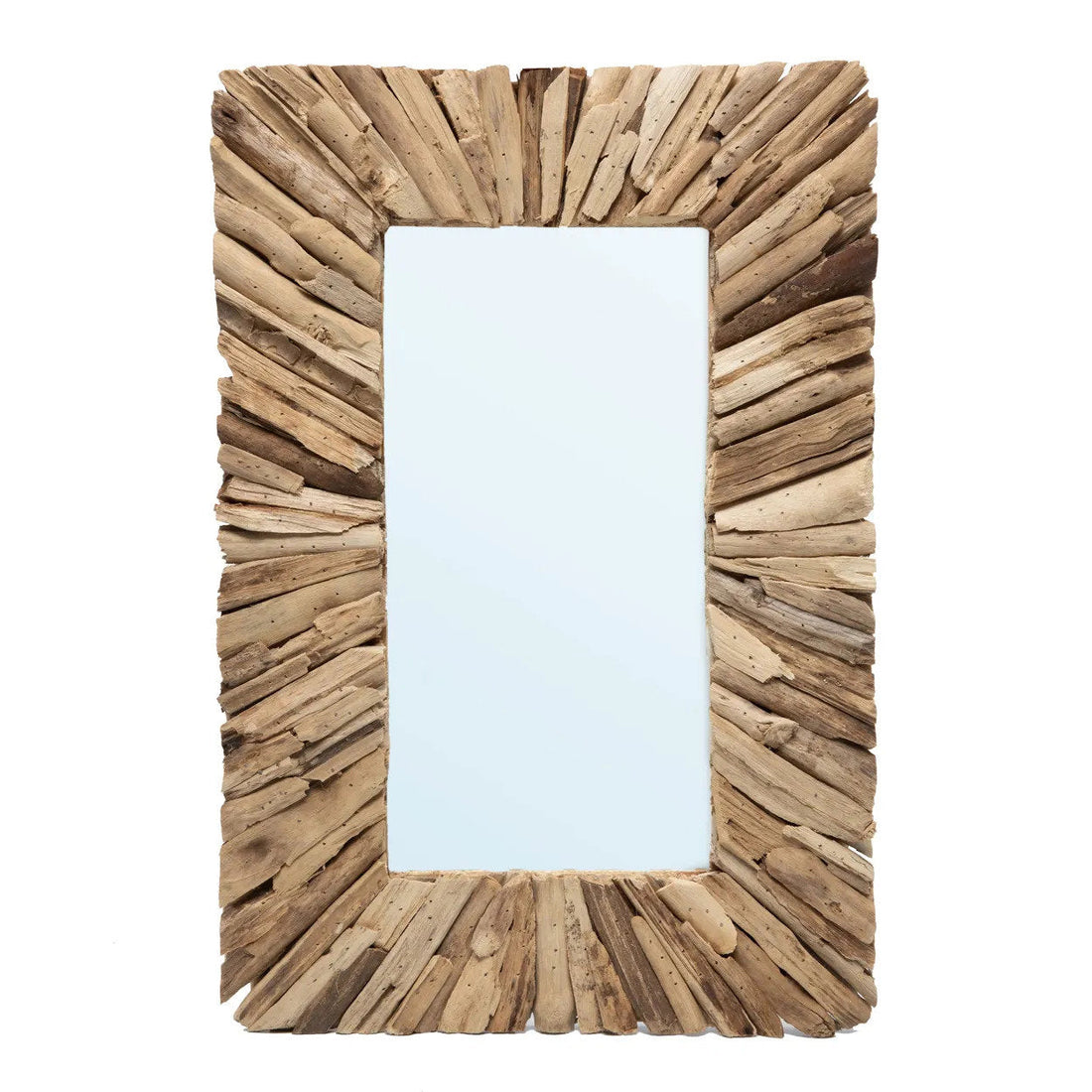 Driftwood-indrammet spejl - Natur - M Bazar Bizar