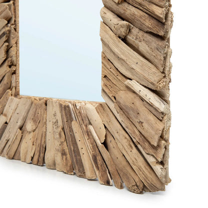 Driftwood-indrammet spejl - Natur - M Bazar Bizar