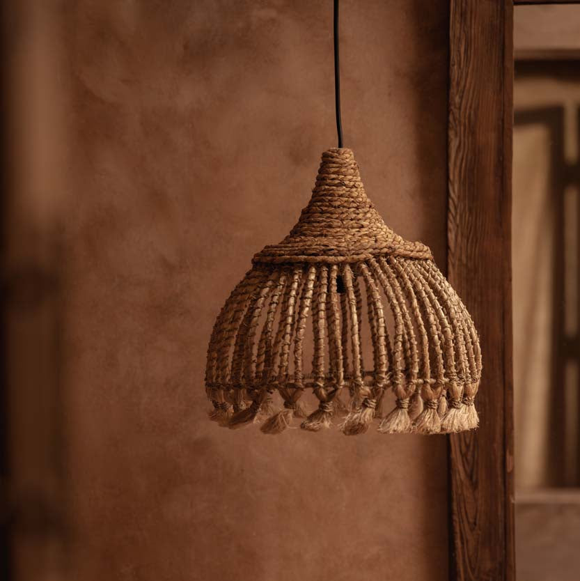 Abaca-lampen med kvaster - Natur - S Bazar Bizar