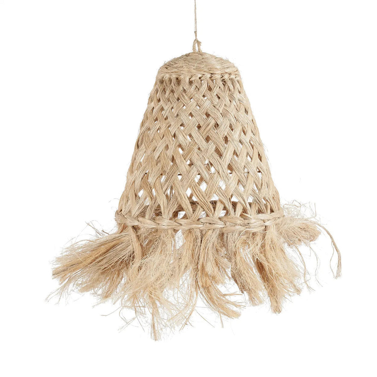 Abaca Jelly Fish-pendel i natur, lille – Bazar Bizar