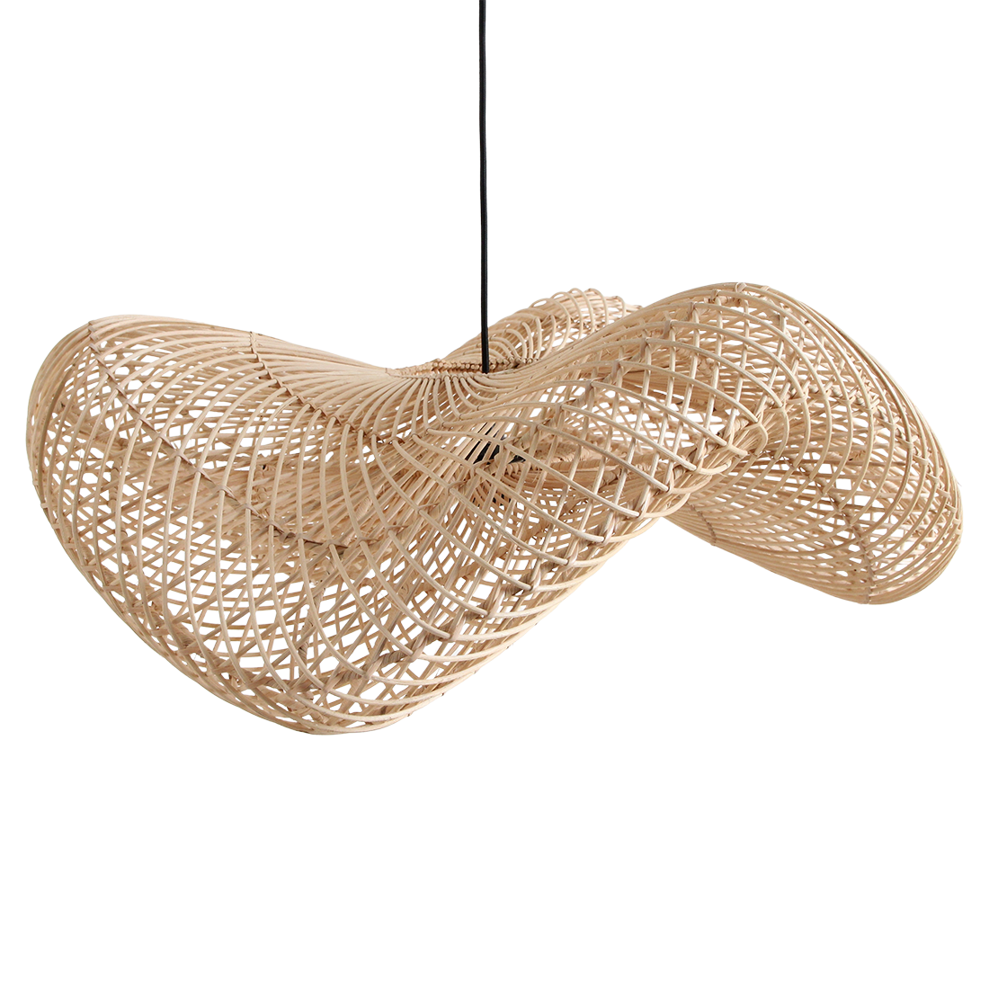Pendellampe Wave Natural Large Råmaterialer