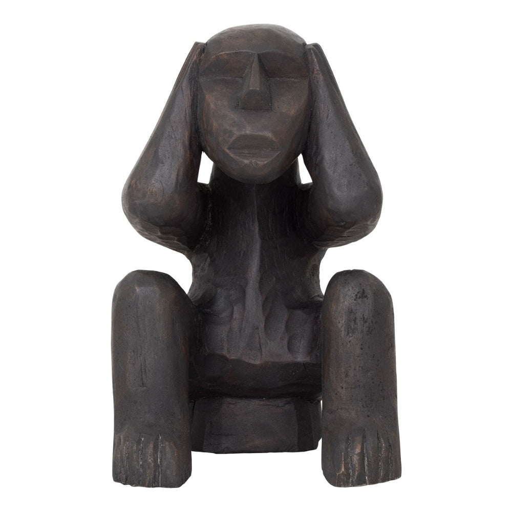 MUST Living Skulptur Monkey Hear Nothing