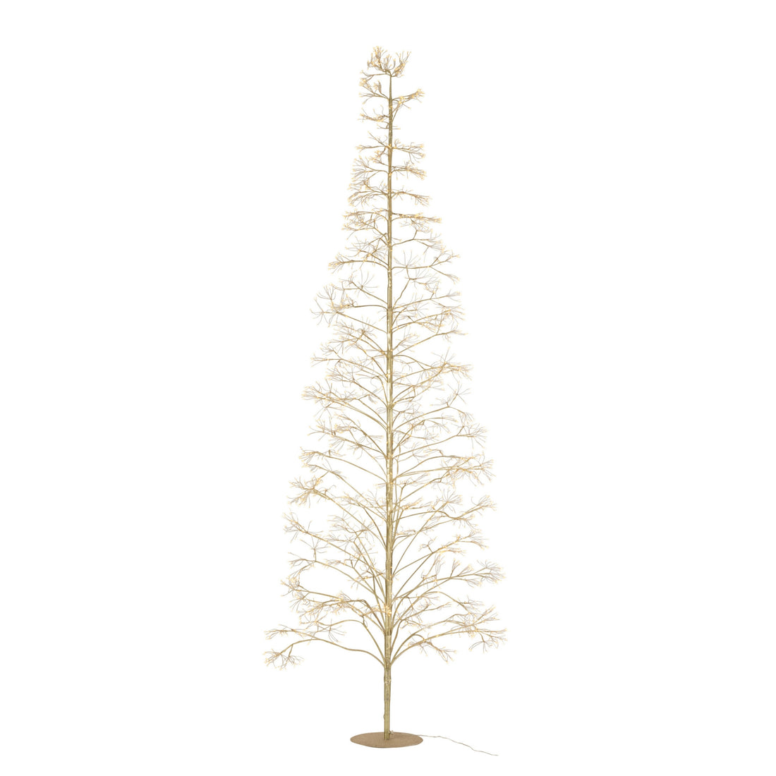 Juletræ 3000 LED, metal, guldfarvet, Large, H300 cm, J-Line