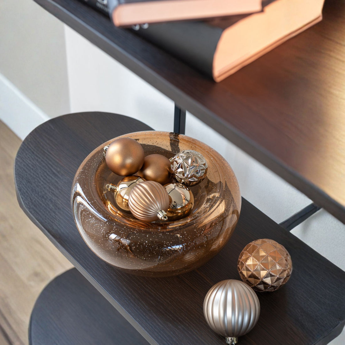 Serveringsskål Carol glas caramel small J-Line