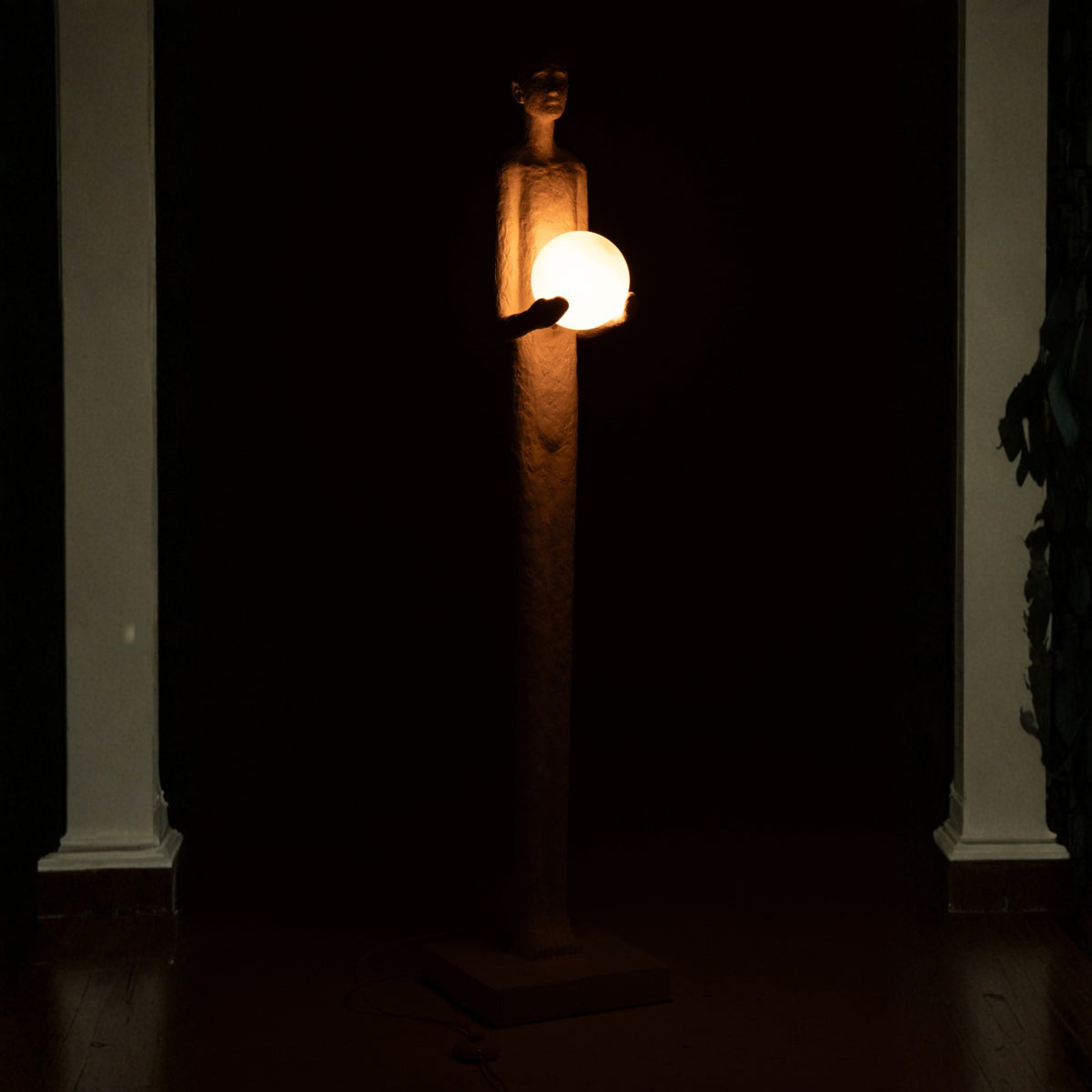 Staanlamp Persoon Polyresin Wit J-Line
