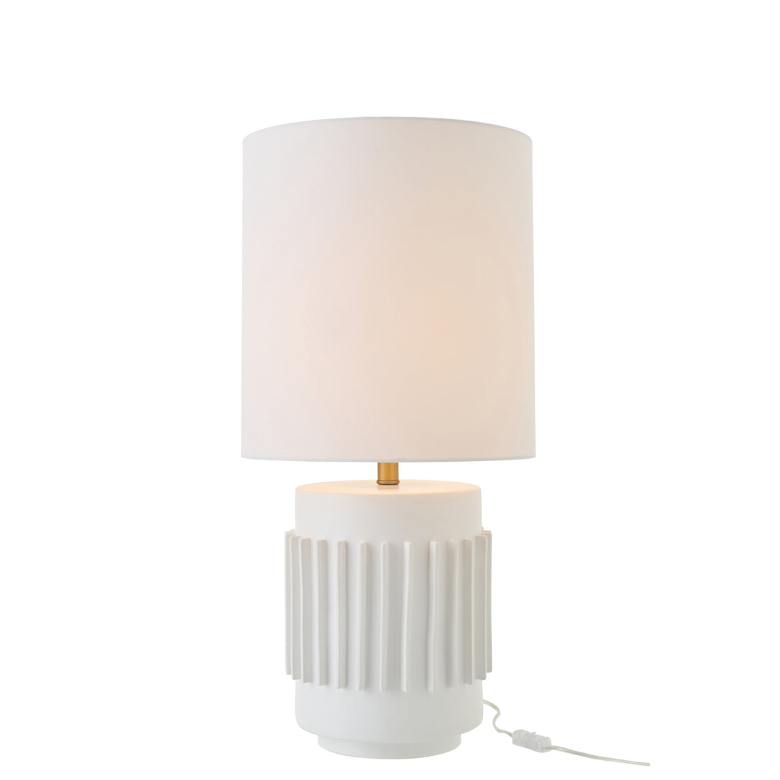 Bordlampe i hvid keramik J-Line