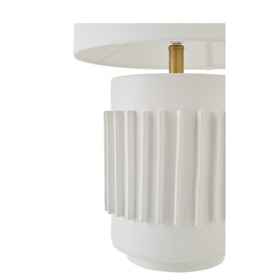 Bordlampe i hvid keramik J-Line
