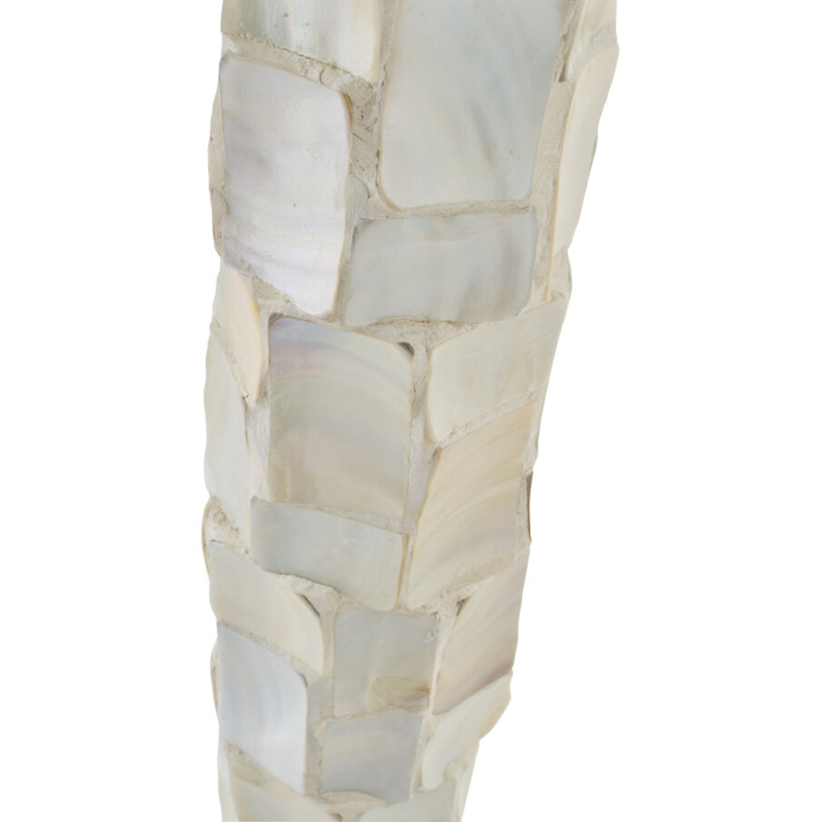 Staanlamp Pareleffect Schelp Gebroken Wit/Lichtbeige J-Line
