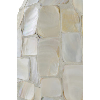 Staanlamp Pareleffect Schelp Gebroken Wit/Lichtbeige J-Line