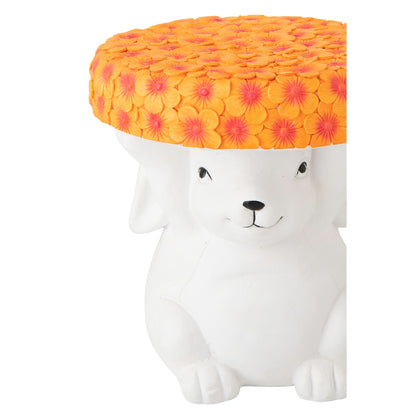 Sidebord Kanin Magnesium Hvid/Orange J-Line