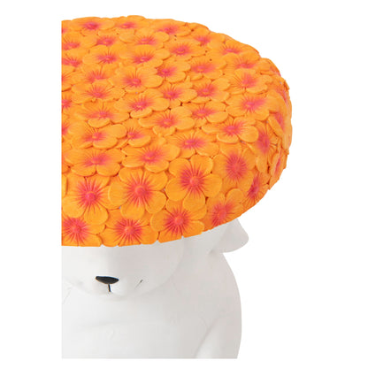 Sidebord Kanin Magnesium Hvid/Orange J-Line