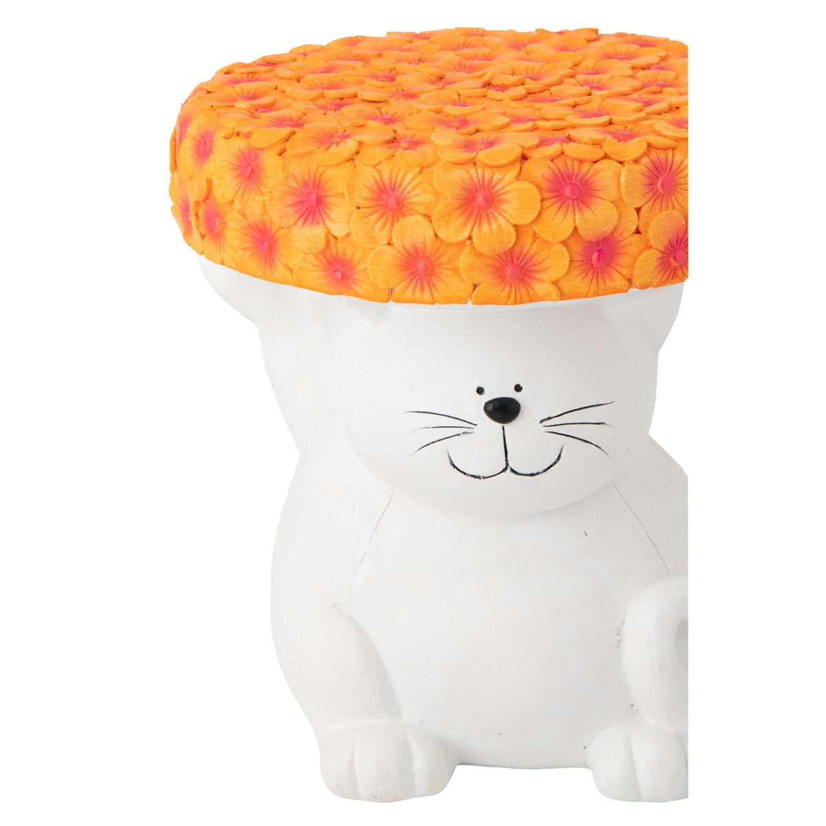 Sidebord Kat magnesium hvid/orange J-Line