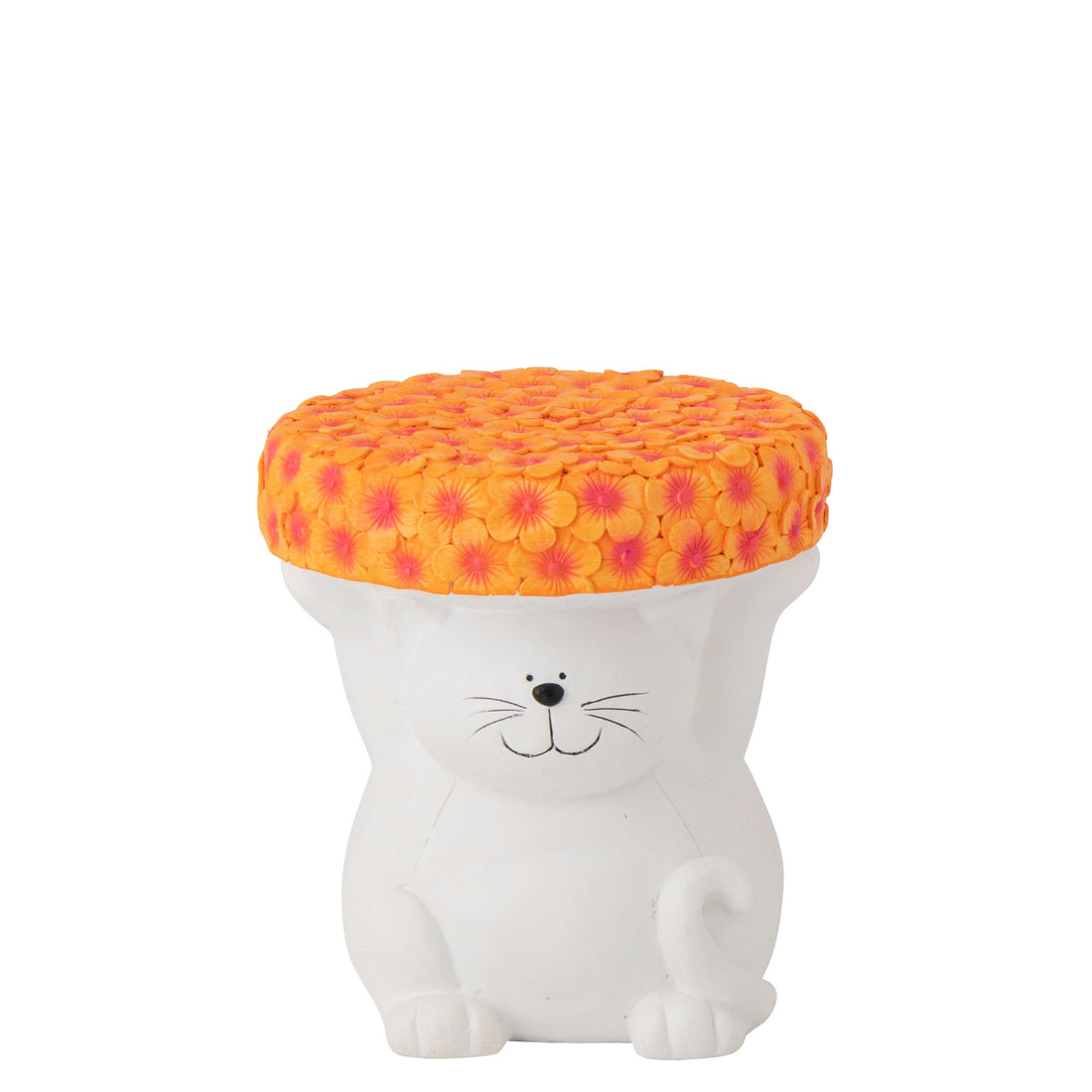 Sidebord Kat magnesium hvid/orange J-Line
