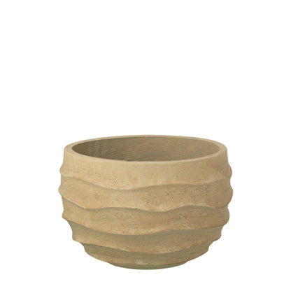 Blomsterpotte Golf + Udendørs Sand Beige Small J-Line