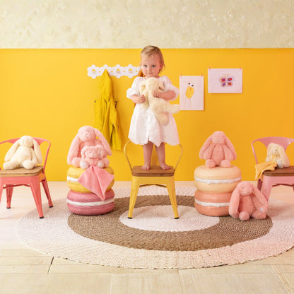 Barnestol Evi jern/krydsfiner gul J-Line