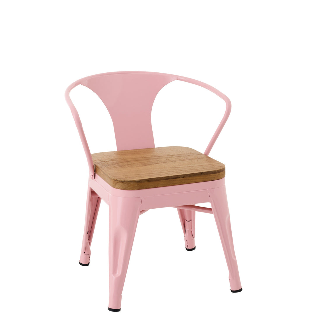 Barnestol Evi jern/krydsfiner lys rosa J-Line
