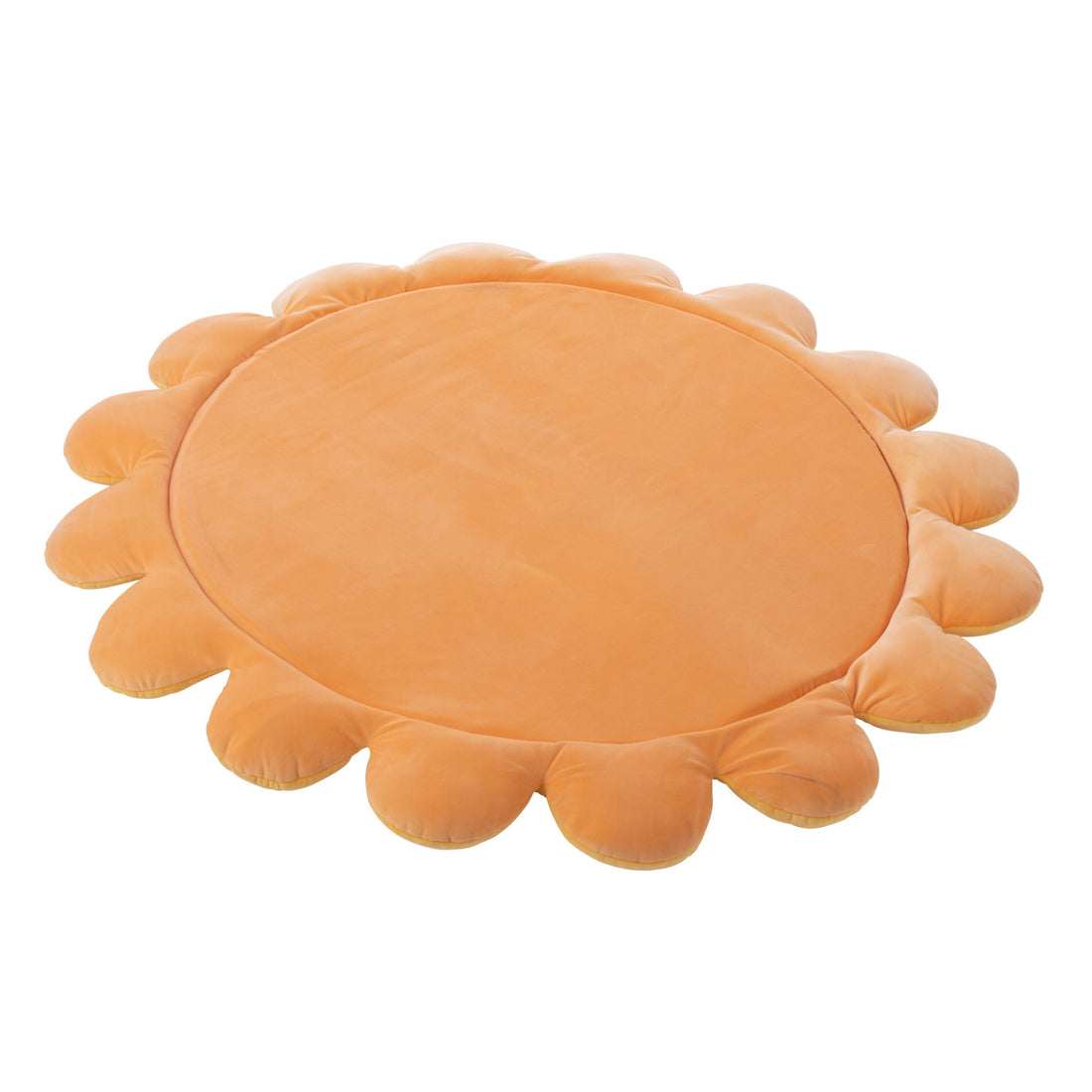 Legemåtte Blomst Polyester Orange/Gul J-Line