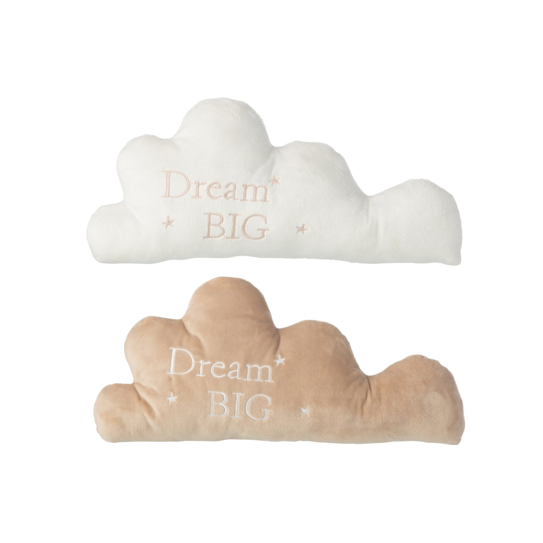 Sky af polyester, hvid/beige, sæt med 2 fra J-Line