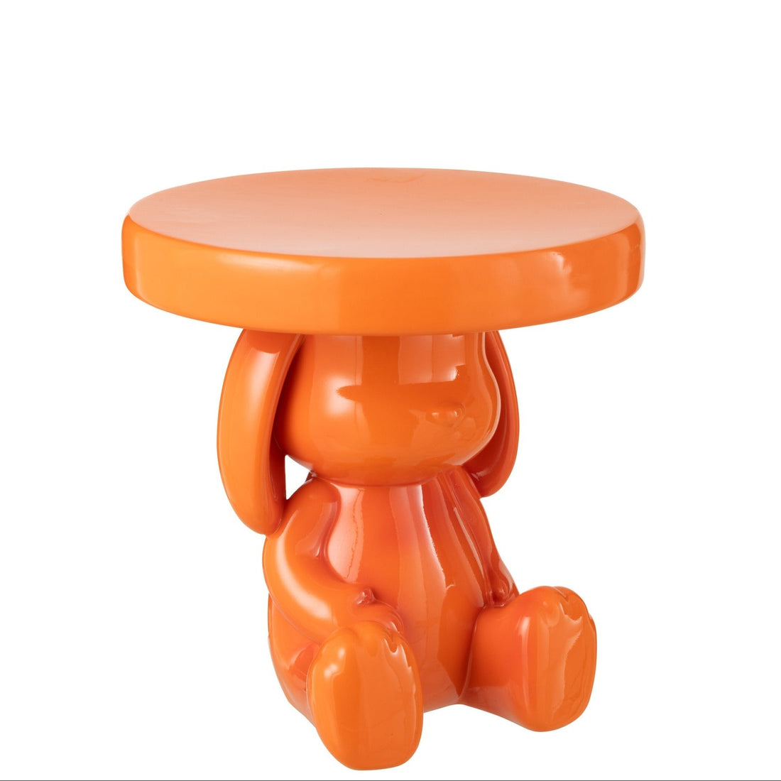 Sidebord Bjørn polyresin orange J-Line