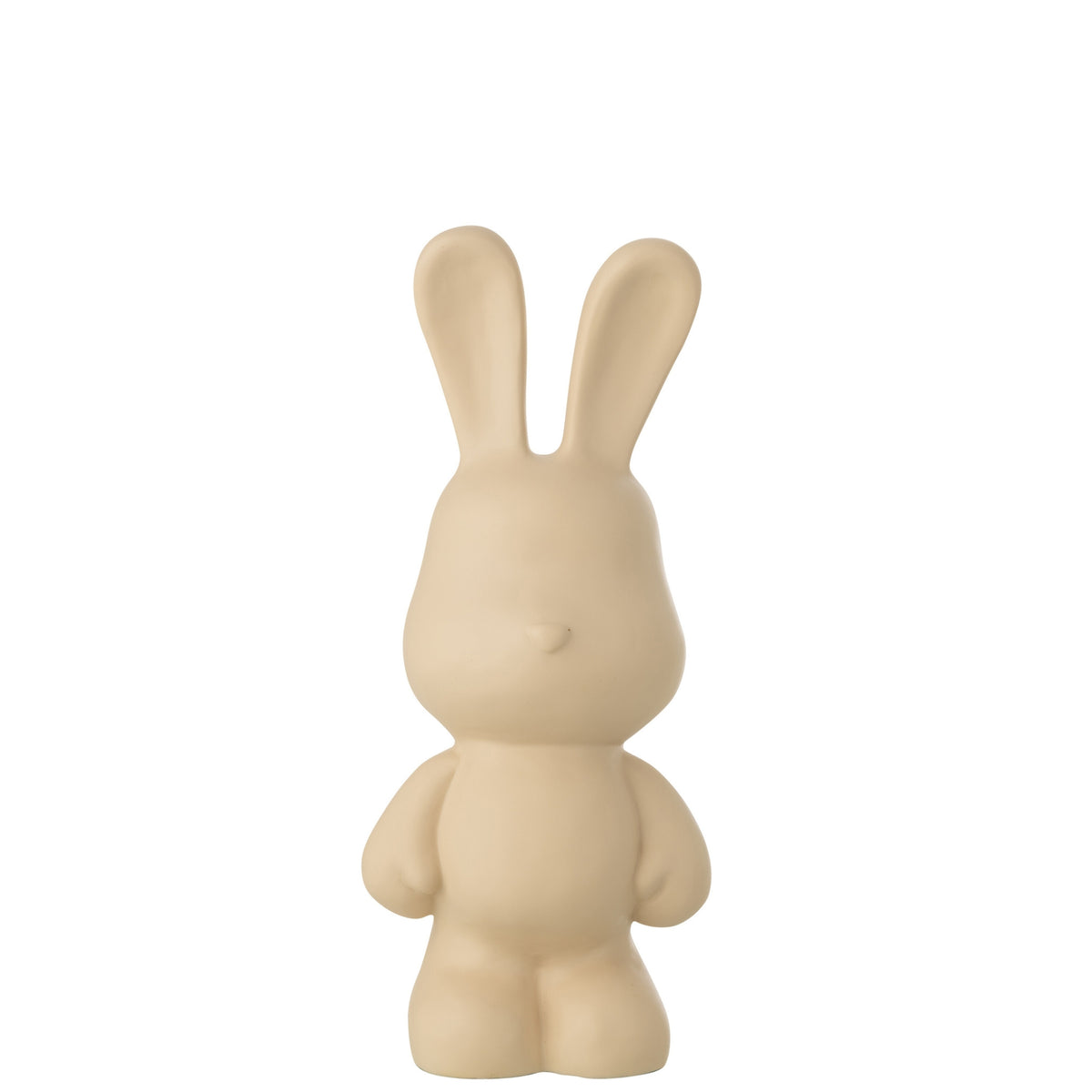 Kanin Fred i polyresin, beige, mellemstor, J-Line