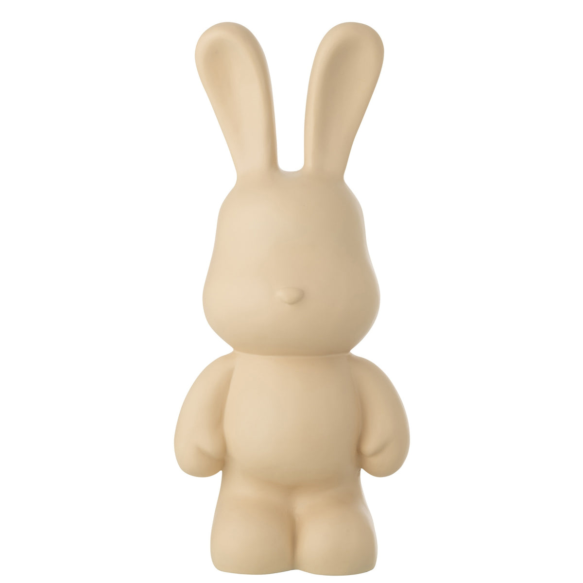 Kanin Fred i polyresin, beige, stor – J-Line