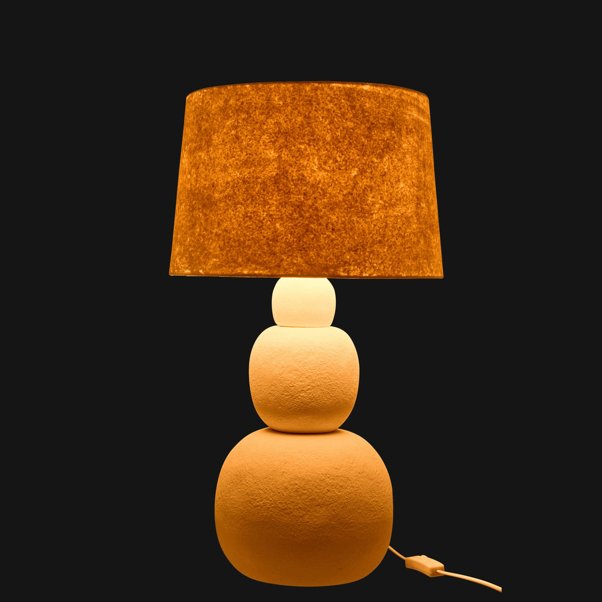 Bordlampe Renee, keramik, hvid, stor, J-Line