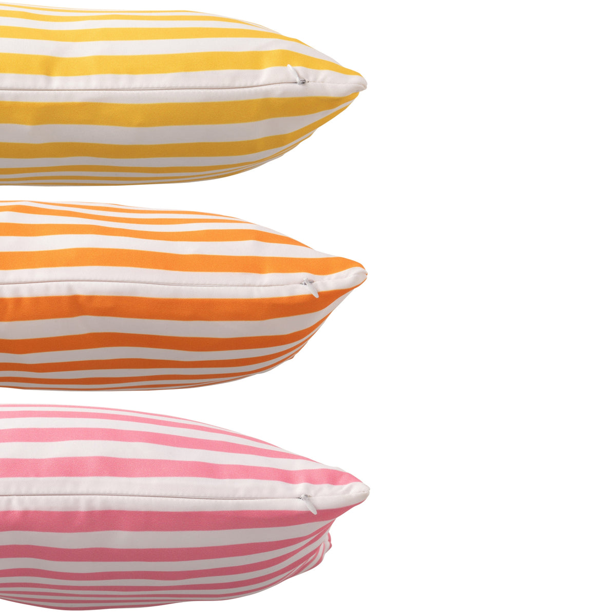 Pude Ude Rektangulær Stribet Polyester Multi Assortiment Fra 3 J-Line